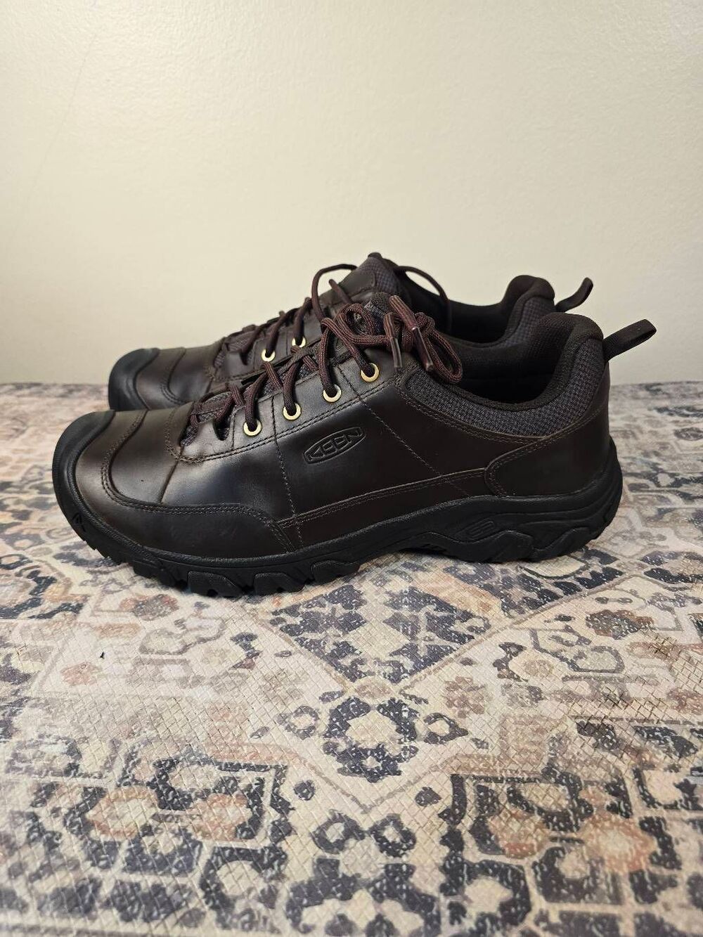Keen Targhee lll WP Mens Size 14 Dark Brown Low Hiking Boots